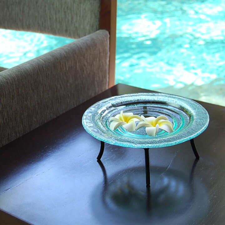 楽天市場】【最大500円クーポン】 ガラスの水盤用スタンド ロータイプ 