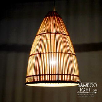 Asian Lighting Cage Of Bamboo Pendant Lamp Shade Type Single Bamboo Vn50627