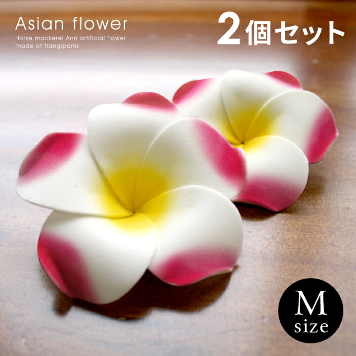 楽天市場 プルメリア造花 花びら先端カール Mサイズ レッド色 2個セット メール便不可 フランジパニ 花びら スポンジでできたプルメリアの花 オブジェ 飾り デコレーション インテリア バリ アジアン雑貨 ハワイアン雑貨 16 アジア工房