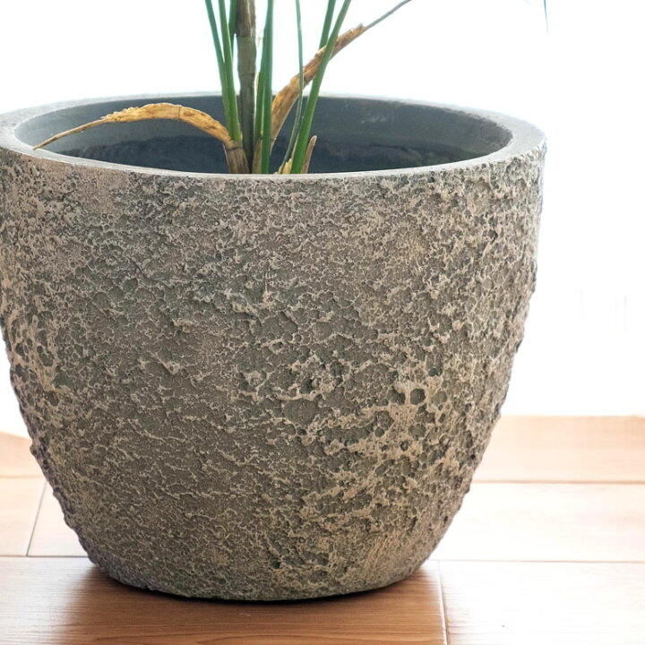楽天市場 プランター ストーン風 直径 25 Cm 高さ Cm グレー 酸化マグネシウム 鉢 植木鉢 底穴付き 6号 7号 ストーン調 おしゃれ モノトーン モダン エコ素材 マグネシア セメント インテリア エクステリア 屋外 屋内 アジア工房