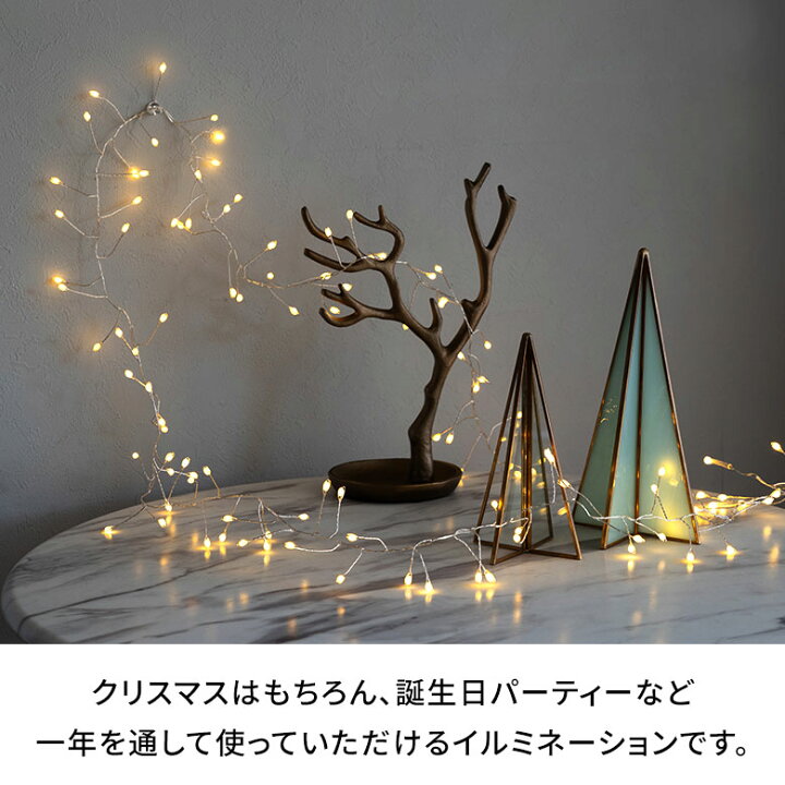 楽天市場】LEDライト クリスマス 電飾 LED ワイヤー 250cm 2.5m 