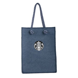 台湾スターバックス/ ロープハンドルデニムトートバッグ 台湾版 スタバ台湾 海外スタバ 限定 スターバックスコーヒー STARBUCKS 星巴克 2024 夏 カバン 手提げトート おしゃれ シンプル カジュ