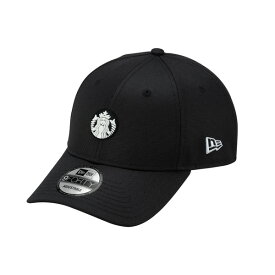 台湾スターバックス/ NEW ERAコラボ 9FORTY キャップ 台湾版　スタバ台湾 限定 スターバックスコーヒー STARBUCKS 星巴克 黒 ブラック ニューエラ ナインフォーティー帽子 おしゃれ シンプル 大人っぽい