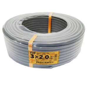 [�݌ɗL]�x�m�d�� VVF�P�[�u���@2.0mm×3�c 100m�� �D�F �d�� VVF�P�[�u�� 3×2.0 100m �D VA 2.0x3