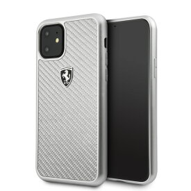 フェラーリ iPhone 11 ケース リアルカーボンファイバー+TPU 背面 カバー アイフォン iPhone11