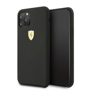 FERRARI-SF-SILICONECASEWLOGOSHIELDBLACKIP11PRO