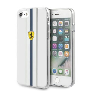 FERRARI-ONTRACKPC/TPUTRANSPARENTCASEWITHPRINTEDSTRIPES