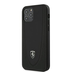 FERRARI HC OFF TK STITCH LINE&PERF LEATHER BLACK IP12 MAX/PRO