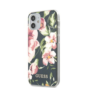 GUESS PC/TPU CASE FLOWER N°3 NAVY IP 12