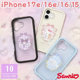 iPhone17e 16e ケース クロミ シナモロール キティ 半透明 クリア すりガラス調 iPhone16 Pro サンリオ キャラクター グッズ スマホ カバー エアクッション ハイブリッド ハード ソフト 耐衝撃 iPhone アイフォン16 プロ プランプフレーム