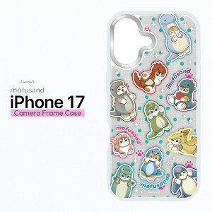 iPhone17 P[X tTh mofusand  CZX 킢 イɂ LINEX^v LN^[ NA LL Ci[V[g 2WAY  TPU ϏՌ ی Jo[ X}zJo[ 