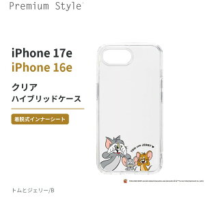 iPhone 17e �P�[�X �N���A �n�C�u���b�h �g���ƃW�F���[ B PGA iPhone 16e PG-W25KPT02TAJ ���E���C���i�[�V�[�g�t�� �|���J�[�{�l�[�g�w�� TPU���� �X�g���b�v�z�[���t�� ���C�����X�[�d�Ή� �f�ރ|���J