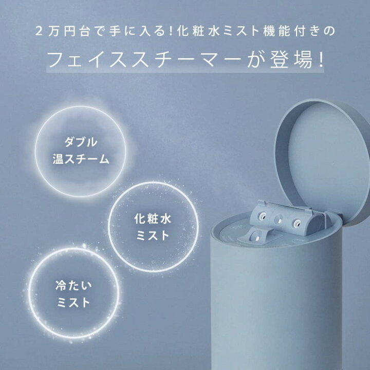 楽天市場】SALONIA サロニア ピュアブライトスチーマー SAL22207SL  