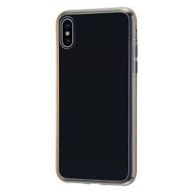 iPhoneXS iPhoneX iPhone XS X カバー ケース 耐衝撃 衝撃に強い 保護 傷に強い シンプル 背面クリア 透明 軽量 軽い 薄い ハード ソフト アイフォン ブラック