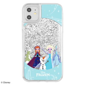 iPhone11 iPhoneXR カバー ケース 耐衝撃 衝撃に強い 保護 ラメ入り グリッター キラキラ 流れる ラメ 動く 液体 かわいい おしゃれ スマホケース アナ 雪の女王 クリア