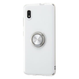 Galaxy A21 A21シンプル A20 カバー ケース 耐衝撃 保護 シンプル 背面クリア 透明 リング付き SC-42A SCV49 SCV46 SC-02M シルバー ギャラクシー ギャラクシーA21 ギャラクシーA20 かわいい 韓国 スタンド スマホリング