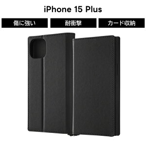 iPhone 15 Plus �P�[�X �蒠�^ �V���v�� �u���b�N iPhone15Plus �A�C�t�H��15�v���X 15Plus �蒠�^�P�[�X �\�t�g �n�[�h �X�}�z�P�[�X �J�[�h���[
