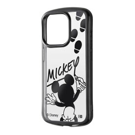 iPhone 15 Pro ケース ミッキー ミッキーマウス ディズニー クリアケース iPhone15Pro アイフォン15プロ フレーム メタリック ソフト スマホカバー スマホケース