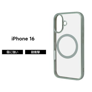 iPhone 16 P[X NA MagSafeΉ iPhone16 ACtH16 }Olbg [d NAP[X O[ }bg \tg n[h X}zP[X 