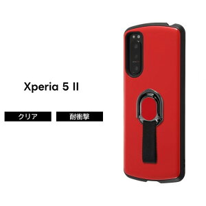 Xperia 5 II �P�[�X ���b�h SO-52A SOG02 XQ-AS42 �ϏՌ� �V���v�� �������