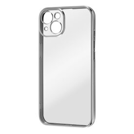 iPhone13 カバー ケース 耐衝撃 衝撃に強い 保護 背面クリア 透明 精密設計 メタリック メタル 柔らかい ソフト TPU ストラップ スマホケース シルバー アイフォン13ケース かわいい おしゃれ シンプル 韓国 無地 可愛い