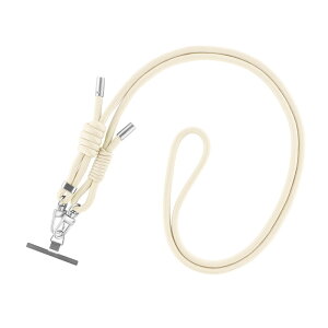 ショルダーストラップ ホワイト ステンレスシート 2WAY 肩掛け 首掛け iPhone Android スマホ シャーベットカラー