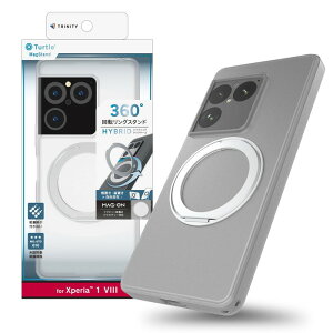 Xperia 1 VIII �P�[�X �N���A �����O�t �G�N�X�y���A1VIII �}�O�l�b�g MagSafe�Ή� �}�O�Z�[�t �N���A�P�[�X ���ɋ��� �����O �u���b�N �V���o�[ �����h�~ �X�^���h�@�\ ���掋�� �J�����ی� �V���v