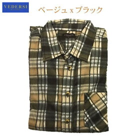 フリースシャツ フリース メンズ 長袖 チェック柄 秋冬物 秋物 冬物 冬服 防寒 カジュアルシャツ M L LL