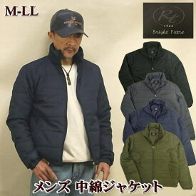 ダウンジャケット メンズ 中綿ジャケット 中厚手 ジャンパー ジャンバー フードなし M L LL