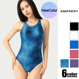 AMORESY/アモレシー コスチューム 競泳水着 背中開き ストレッチ生地 光沢 ハーフバック コスプレ コスチューム 男女兼用 ユニセックス
