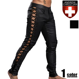 AndrewChristian/アンドリュークリスチャン F.A.G. Capsule X-Rated Pants ボトムス ロングパンツ 編み上げ サイドオープン メンズ ズボン ファッション