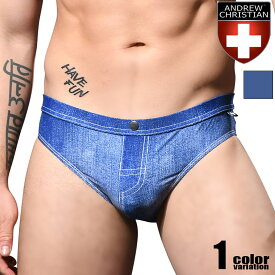 AndrewChristian/アンドリュークリスチャン Denim Bikini デニム柄 水着 スイムウェア メンズ ビキニ型水着 海パン