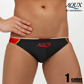 AQUX/アックス New Water Polo "Black" スイムウェア ビキニブリーフ型 メンズ水着 海水パンツ 海パン 男性水着 ビーチウェア AQUX 競パン aqux