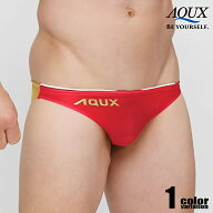 AQUX/アックス Simple Sheer "Sheer Red" スイムウェア ビキニ型 メンズ水着 競パン 海パン 男性水着 ビ…