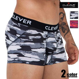 メンズボクサー CLEVER/クレバー NAVIGATE TRUNKS総柄 メンズ 男性下着 アンダーウェア ボクサーパンツ