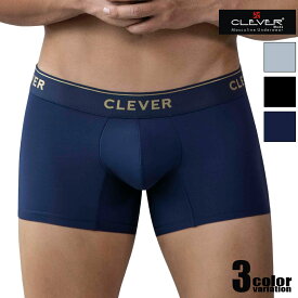 メンズボクサー CLEVER/クレバー VALLADOLID TRUNKS スーパーストレッチ 無地 男性下着 メンズ パンツ ボクサーパンツ ローライズ 立体縫製