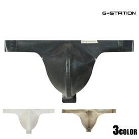 メンズTバック G-Station/ジーステーション ラテックス 凸フロント Tバック ノーシーム メンズ 男性下着 立体縫製 セクシー