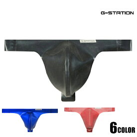 メンズTバック G-Station/ジーステーション ラテックス 凸フロント Tバック ノーシーム メンズ 男性下着 立体縫製 セクシー