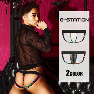 【極薄・透け感】G-Station/ジーステーション メンズYバック ジョックストラップ PERFECT SEE-THROUGH レ…