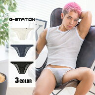 メンズビキニ G-Station/ジーステーション 濃淡メッシュ ビキニ ビキニブリーフ 男性下着　メンズ　立体…