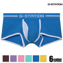 【G-Station/ジーステーション】前開き付きストレッチコットン ボクサーパンツ 男性下着 メンズ 立体縫製