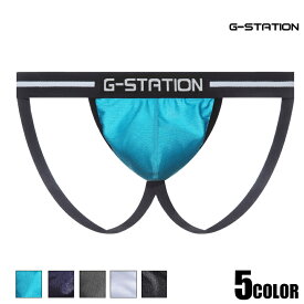 G-Station/ジーステーション 薄手 シャイニーストレッチ Yバック 立体縫製 メンズ 下着ジョックストラップ
