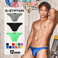 G-Station/ジーステーション 水着系生地使用 ぴっちりフィット　フロントフラット　メンズビキニ　競泳水…