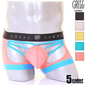 ボクサーパンツ メンズ GreggHomme/グレッグ・オム SLINGSHOT BOXER BRIEF セクシーカット シースルー ボクサーパンツ　男性下着　メンズ　パンツ