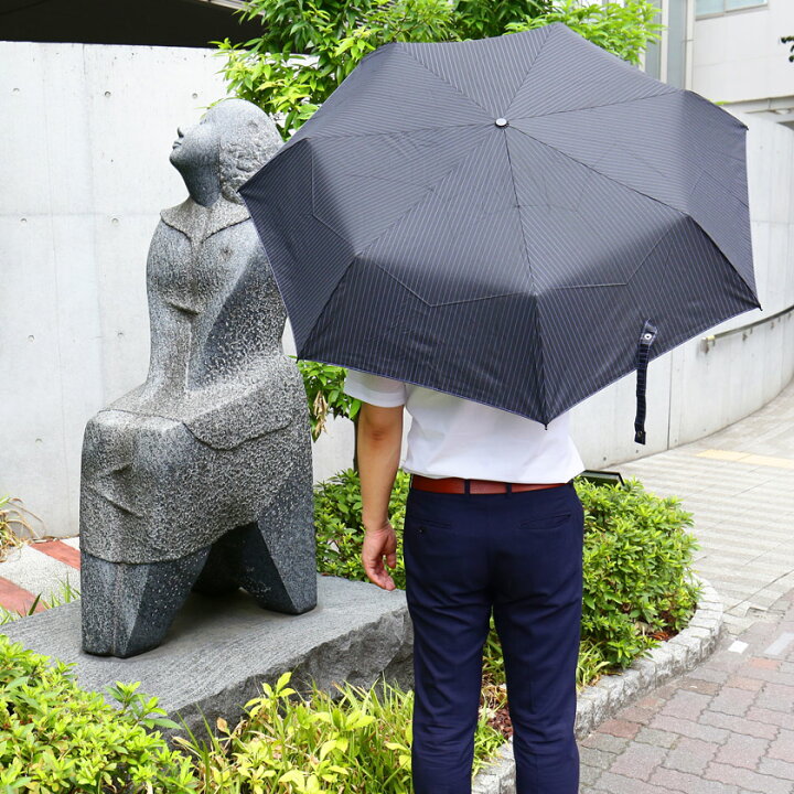 好評にて期間延長】 晴雨兼用 傘 折りたたみ ストライプ 大きめ UVカット 日傘 雨傘 コンパクト
