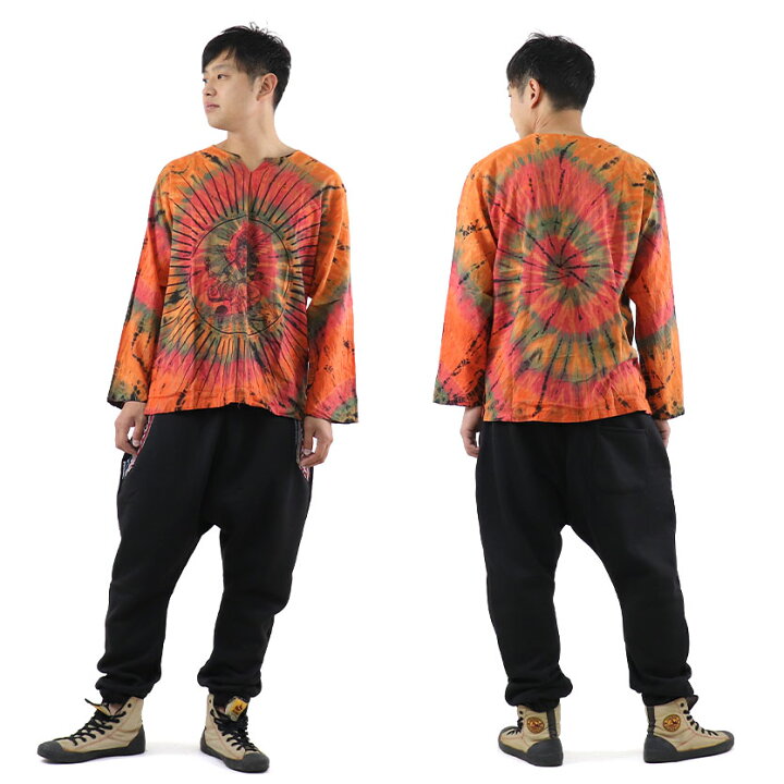 楽天市場 エスニック アジアン カットソー シャツ ブラウス トップス 長袖 ガネーシャ ファッション メンズ レディース 男女兼用 ユニセックス 男 女 ゾウ 象 フリーサイズ タイ コットン サイケ 染め ロングスリーブ ３枚送料0円 Asian Funny Shop