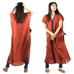 楽天市場 ウエスト絞りワンピース ロング 半袖 切替 ロングワンピース レディース エスニックファッション アジアン タイ エスニック ナチュラル スリット コットン 綿100 ゆったり 配色 バイカラー ワンピース 送料無料 ゆうパケット送料0円 Eop Asian Funny Shop