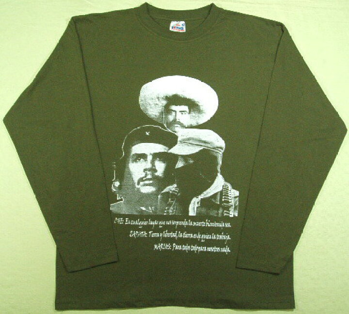 楽天市場】メキシコEZLN サパティスタの長袖Tシャツ【サイズ：L 