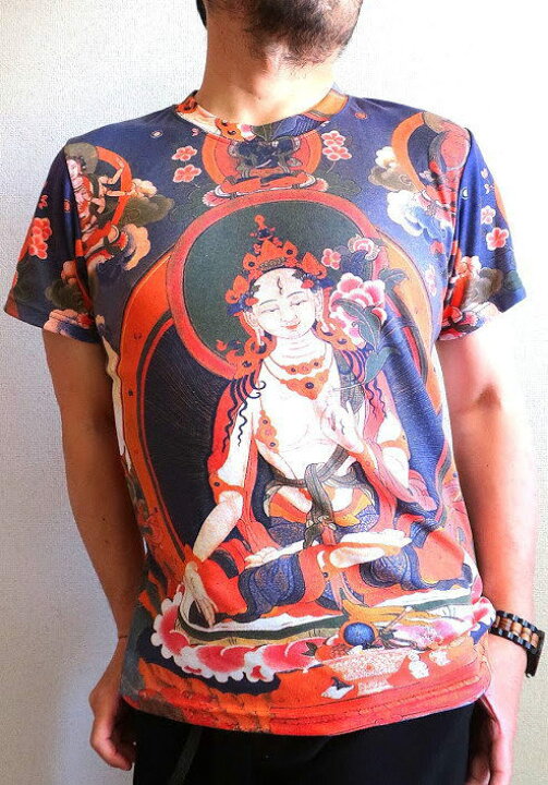 楽天市場】チベット仏教曼荼羅Tシャツ【サイズ：M 】【3980円以上 