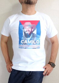 CUBA キューバ革命　カミロTシャツ【サイズ：S 、M 、L 、XL 、2XL 】【3980円以上で】送料無料　Tシャツ　メンズ　プリント　キューバTシャツ　キューバ革命のTシャツ　同志カミロのTシャツ　ゲバラ　Tシャツ　父の日　プレゼント包装無料